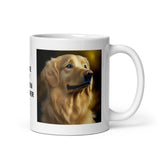 I Love My Golden Retriever White Glossy Mug