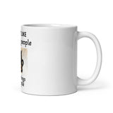 I Hate Morning People or Morning or People White Glossy Coffee Mug