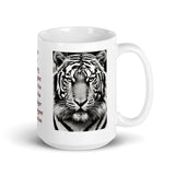 The Tiger is the Largest Cat in The World White Glossy Mug