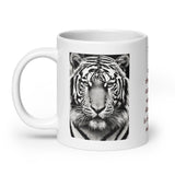 The Tiger is the Largest Cat in The World White Glossy Mug