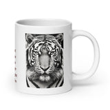 The Tiger is the Largest Cat in The World White Glossy Mug