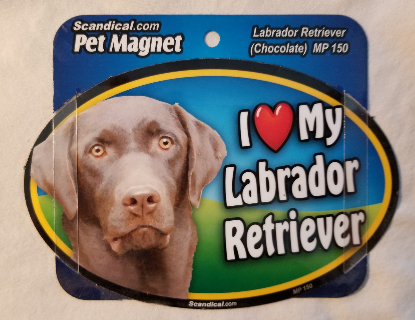I Love My Labrador Retriever Pet Magnet Sign