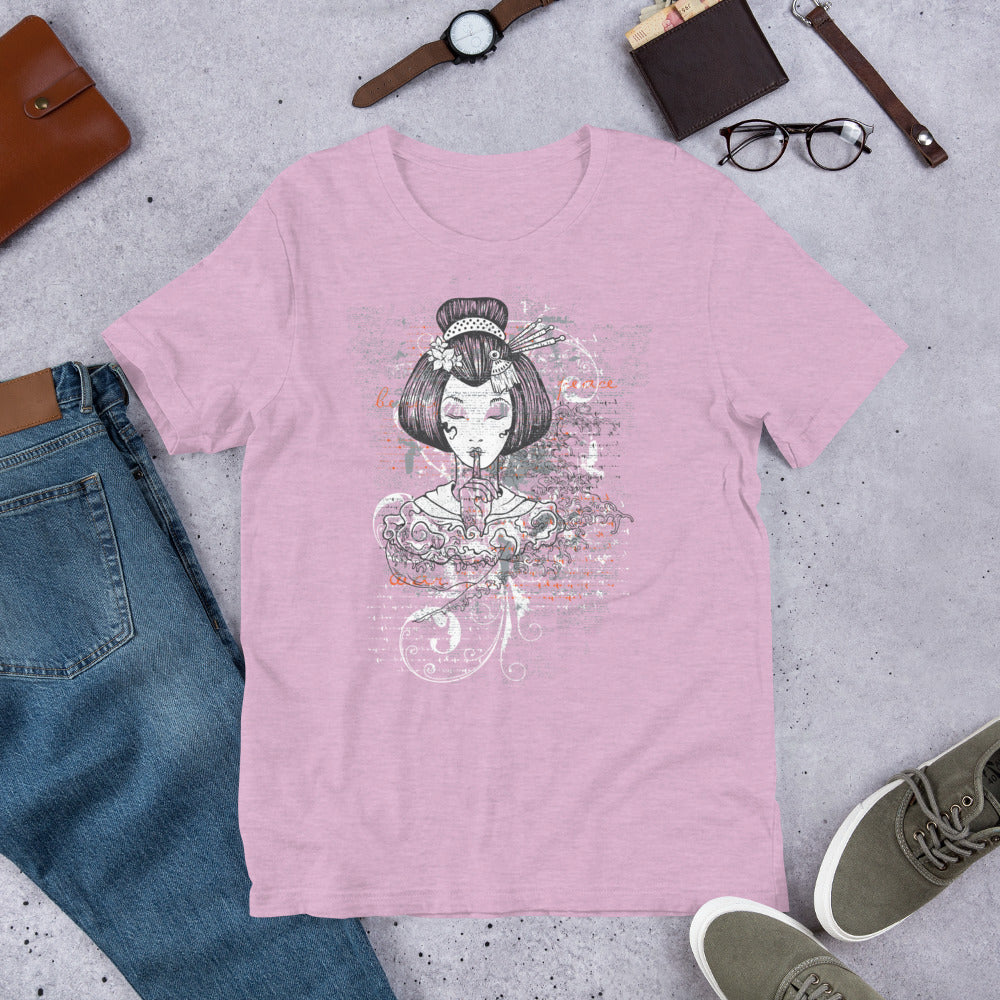 Vintage Geisha Short-Sleeve Unisex T-Shirt