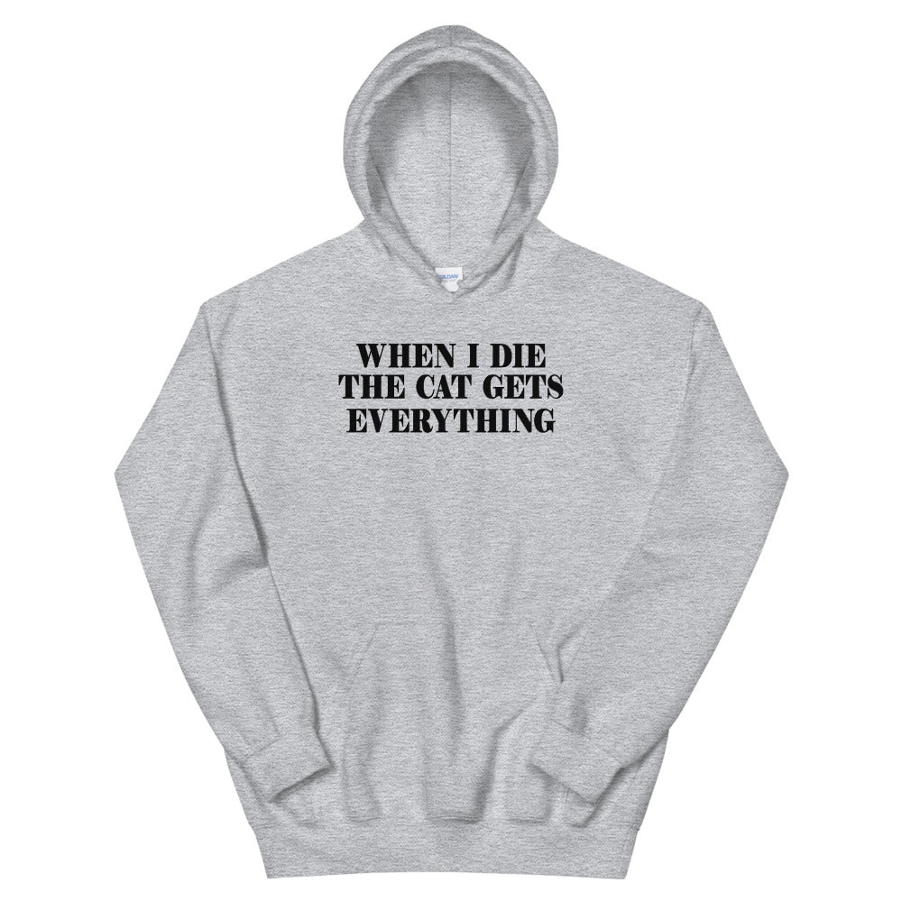 The Cat Gets Everything Gildan G185 Unisex Hoodie