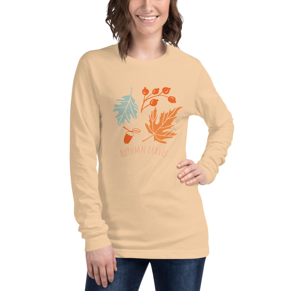 Fall Design Unisex Long Sleeve Tee Shirt Bella+Canvas 3501