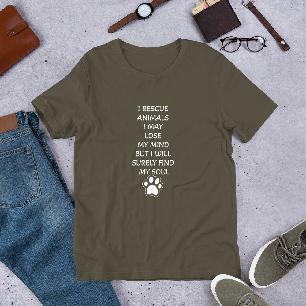 I Rescue Animals Unisex Staple T-Shirt Bella+Canvas 3001