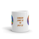 Zodiac Sign Cancer Design White Glossy Coffee Mug