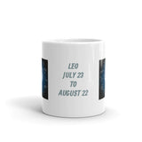 Zodiac Sign Leo Design White Glossy Coffee Mug
