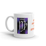 Zodiac Sign Virgo Design White Glossy Coffee Mug