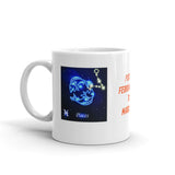 Zodiac Sign Pisces Design White Glossy Mug