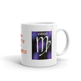 Zodiac Sign Virgo Design White Glossy Coffee Mug