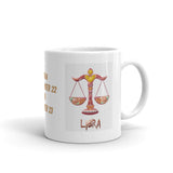 Zodiac Sign Libra Design White Glossy Coffee Mug