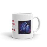 Zodiac Sign Aquarius Design White Glossy Mug