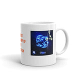 Zodiac Sign Pisces Design White Glossy Mug