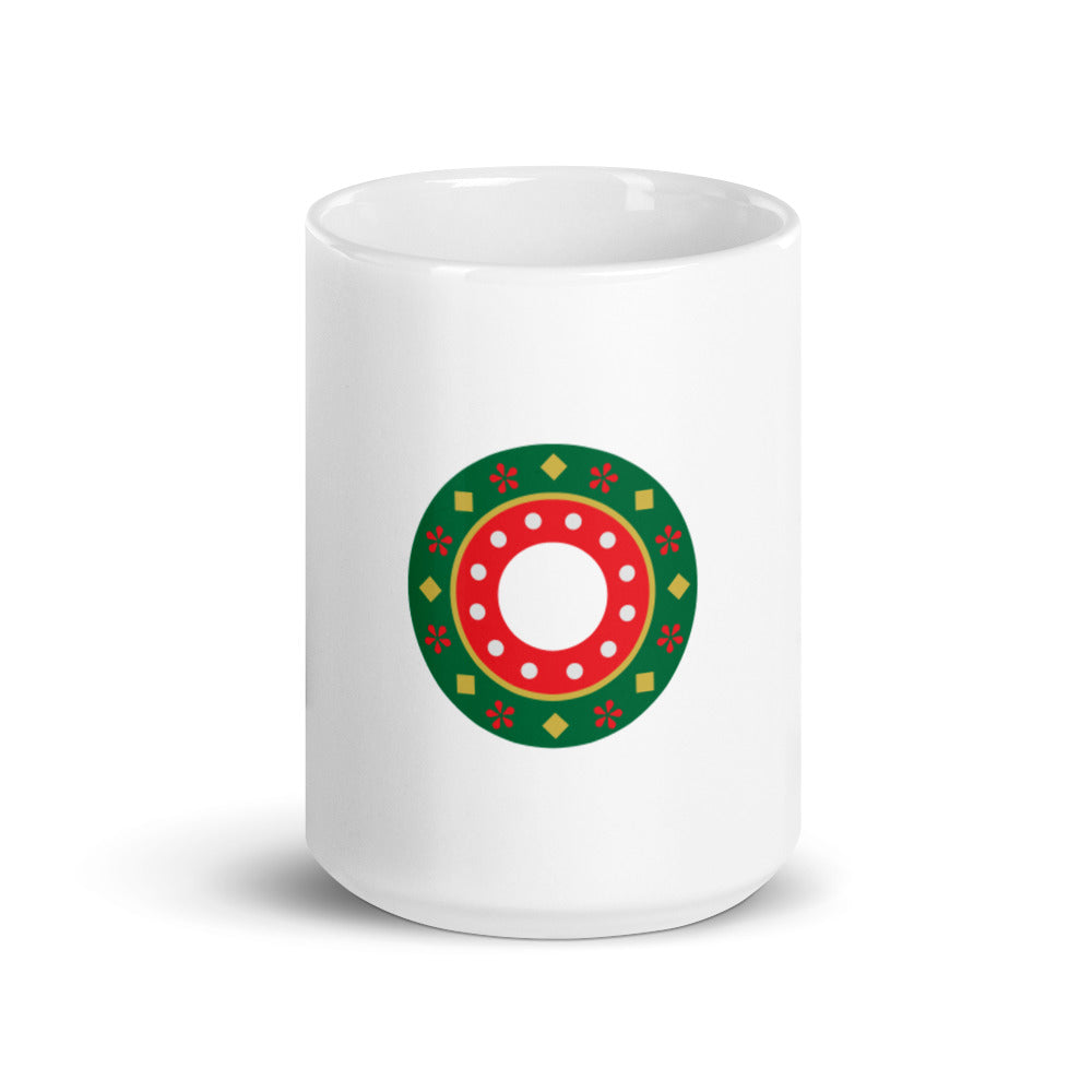 Holiday White Glossy Mug