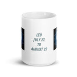 Zodiac Sign Leo Design White Glossy Coffee Mug