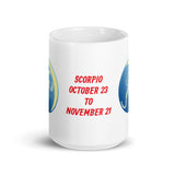 Zodia Sign Scorpio Design White Glossy Mug
