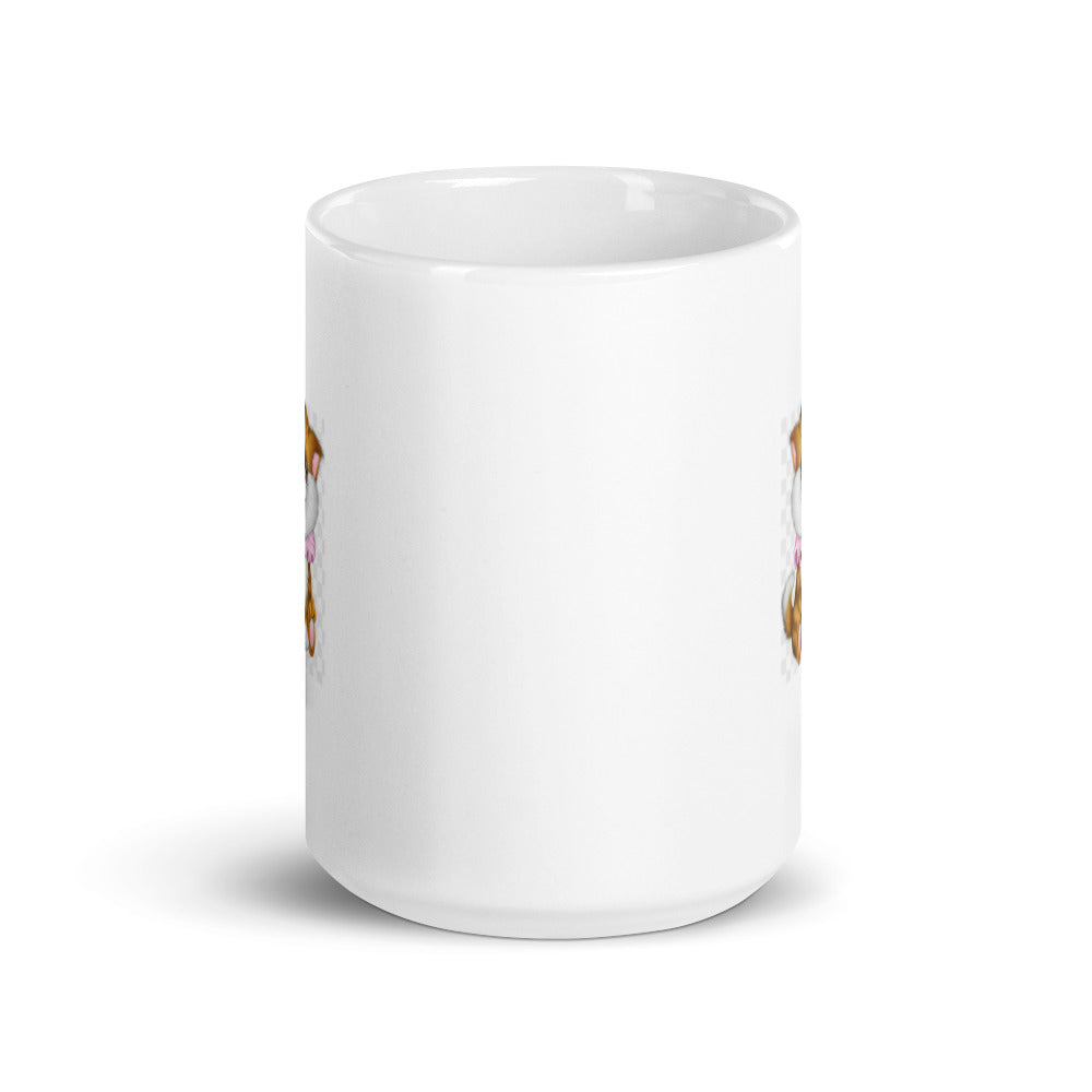 Classic Kitten Design White Glossy Mug