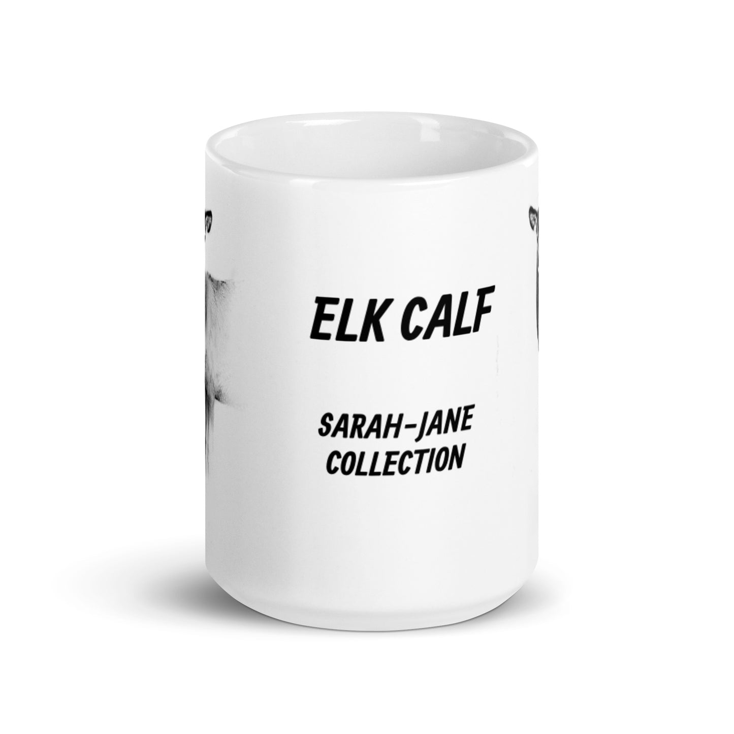 Sarah-Jane Collection Elk Calf White Glossy Mug