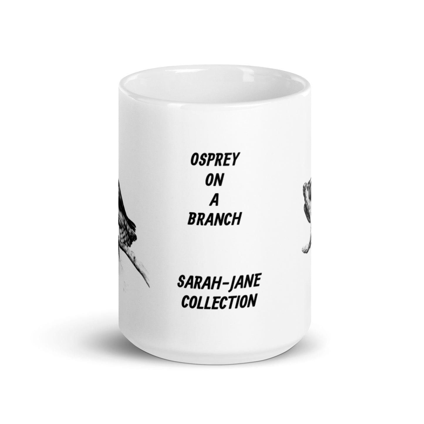 Sarah-Jane Collection Osprey White Glossy Mug