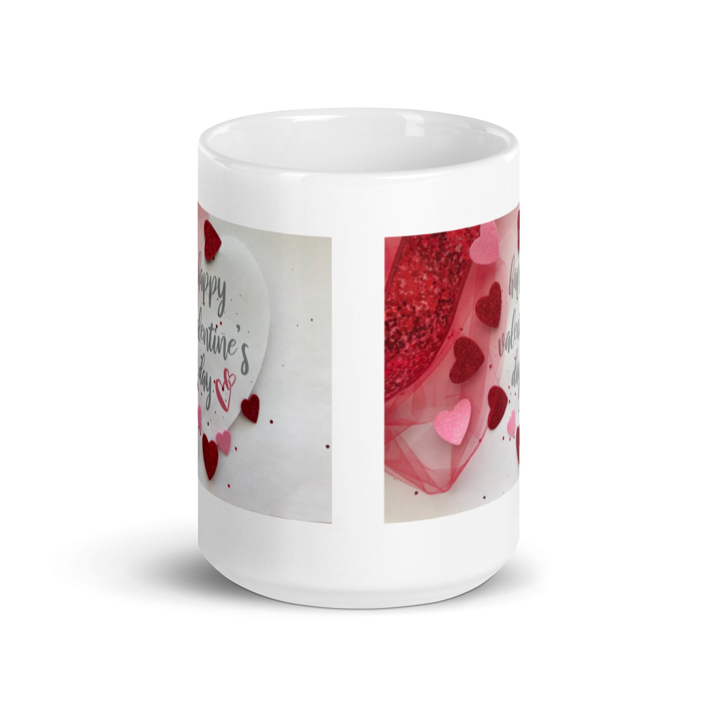Happy Valentines Day with Hearst White Glossy Mug