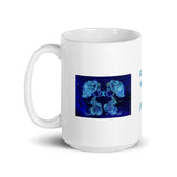 Zodiac Sign Gemini Design White Glossy Mug