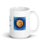 Zodiac Sign Aries Design  White Glossy Mug