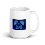 Zodiac Sign Gemini Design White Glossy Mug