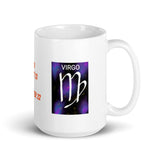 Zodiac Sign Virgo Design White Glossy Coffee Mug