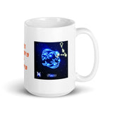 Zodiac Sign Pisces Design White Glossy Mug