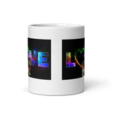 Love Your Dog Design White Glossy Mug