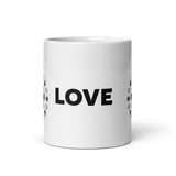 Love Design Dog Paws White Glossy Mug