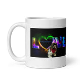 Love Your Dog Design White Glossy Mug
