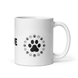 Love Design Dog Paws White Glossy Mug