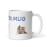 Three Kitten Design White Glossy Coffee Mug