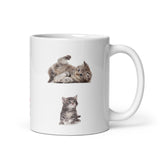Kitten Design Coffee White Glossy Mug