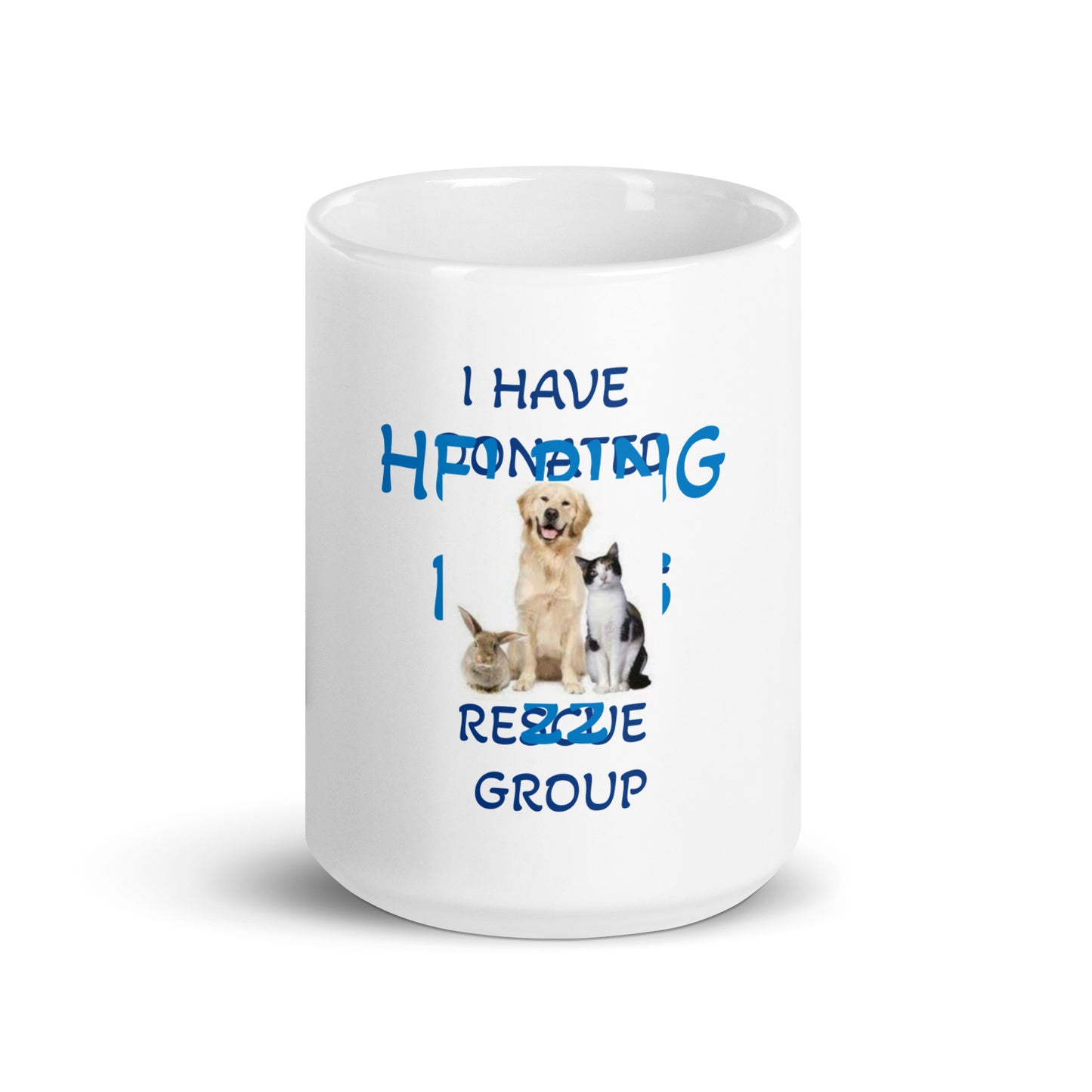 White glossy mug