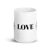 Love Design Dog Paws White Glossy Mug