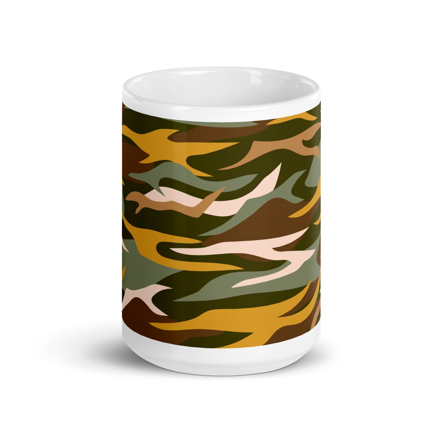 Wild Abstract Art White Glossy Coffee Mug