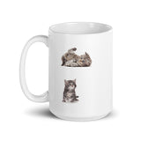 Kitten Design Coffee White Glossy Mug