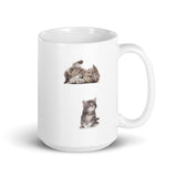 Kitten Design Coffee White Glossy Mug