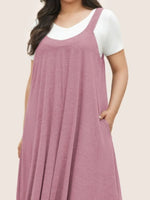 Full Size Pocketed Wide Leg Overalls