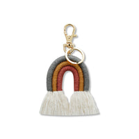 Hanging Bohemian Tassel Bag Hanging Decoration Handwoven Rainbow Keychain