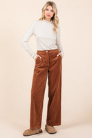 Mittoshop Corduroy Back Elastic Waist Pants
