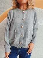 Button Up Long Sleeve Cardigan