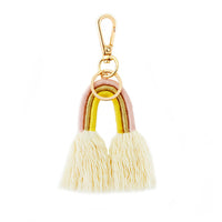 Hanging Bohemian Tassel Bag Hanging Decoration Handwoven Rainbow Keychain