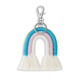Hanging Bohemian Tassel Bag Hanging Decoration Handwoven Rainbow Keychain