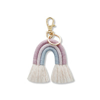 Hanging Bohemian Tassel Bag Hanging Decoration Handwoven Rainbow Keychain