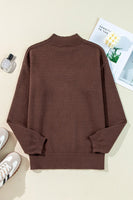 Boot Mock Neck Long Sleeve Sweater