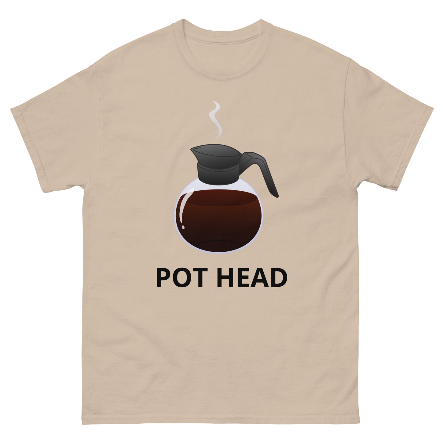 Comic Pot Head T-Shirt Men's Classic Tee Gildan 5000